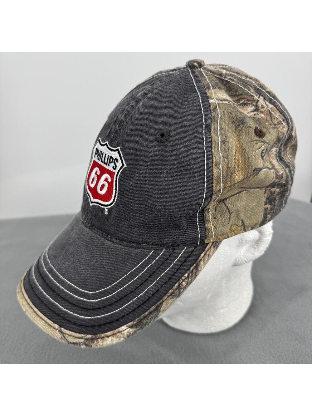 Phillips 66 Hat Dad Cap‎ Strap Back Mens One Size Camo Realtree Hunting Outdoor